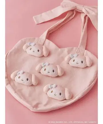 멜로크로 콜라보 ] My Melody heart tote bag