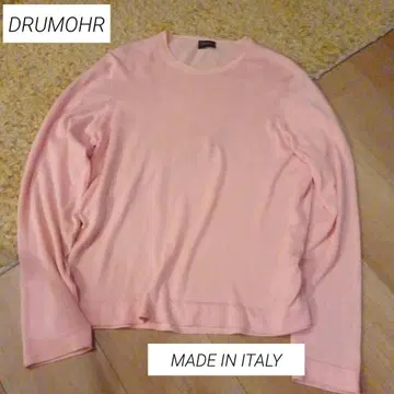 DRUMOHR 돌모어 가을 핑크 긴팔 코튼 니트
