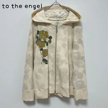 the engel 비쥬 디자인 후드티 레이스 후드 집업