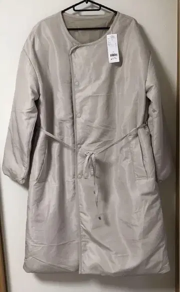 택 포함 새상품 벨메종 필 워미 에코 다운 롱 코트 LL