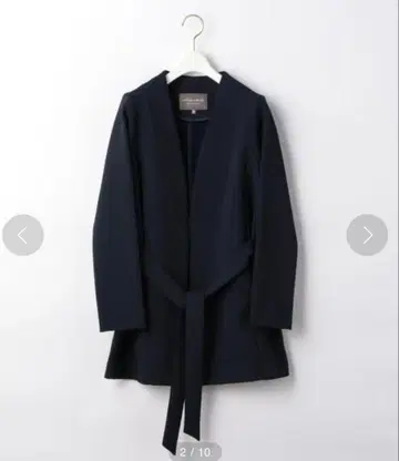 UNITED ARROWS 속기모 V넥 벨트 코트