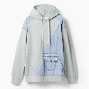 데시구알 Desigual 하이브리드 데님 후디