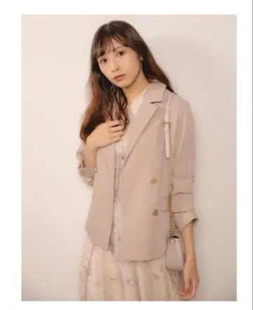 An MILLE 더블 버튼 자켓 핑크