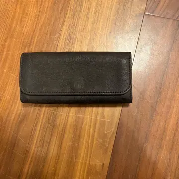 Stow 블랙 가죽 장지갑