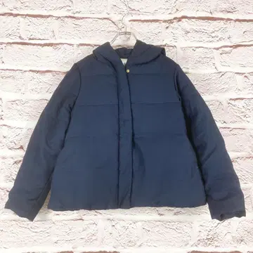zr228 je chichi 네이비 후드 부착 퀼팅 자켓 M