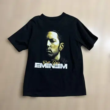 Eminem 프린트 블랙 T셔츠