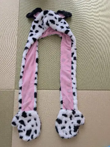 도쿄 디즈니 리조트 101마리 강아지 머플러 캡 팬캡