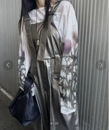 AMERI VINTAGE 일러스트 프린트 쉬어