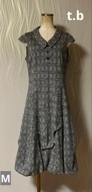 가격 인하 t.b 티비 센소유니코 카라 부착 롱 원피스