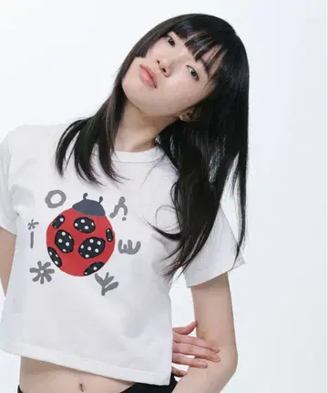 OHESHIO/DOT BUG PATCHY T-SHIRT, IVORY