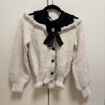 LIZLISA 레이어드 스타일 어깨 트임 니트 핑크