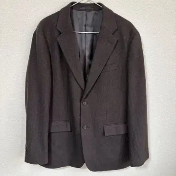 유니클로 울 블렌드 자켓 다크 브라운 XL