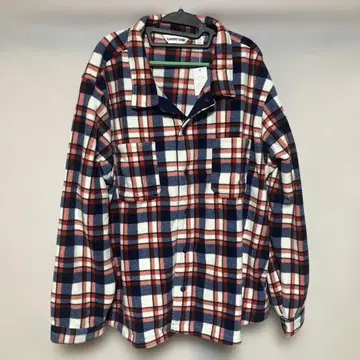 3XL 아우터 체크 무늬 플란넬 셔츠