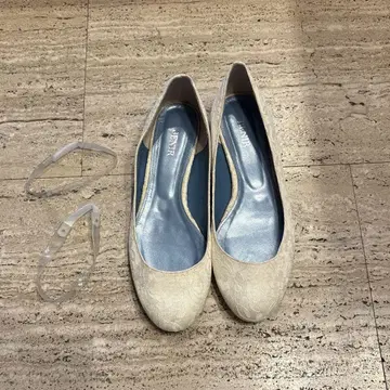 BENIR 레이스 플랫슈즈 40(25.5cm) 신발 밴딩 포함