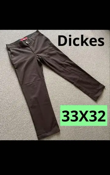 Dickes 슬랙스 디키즈 33 x 32 짙은 갈색 남성용