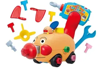 호빵맨 비행기 완구와 공구 세트