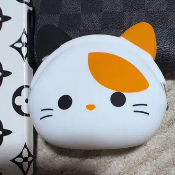 고양이 얼굴 코인 케이스 동전 지갑 장지갑에 케이스 덤. 다미에