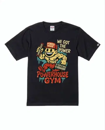 파워하우스짐 캔디바 셔츠 완판템 블랙 L