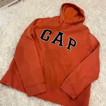 구제 GAP 갭 풀오버 후드티 오렌지 맨투맨 y2k