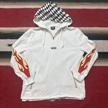 L 사이즈 VANS 체커 풀오버 알루미늄 지퍼