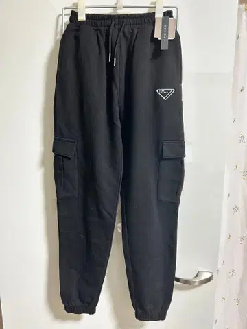 CRONOS 블랙 조거 팬츠 S