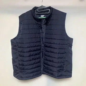 3XL Lands' End 네이비 퀼팅 베스트