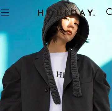 holiday 홀리데이 니트 모자 CABLEKNIT BABY BONNET