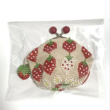 키나카 유리 비즈 딸기 파우치 roomsshop