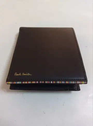 폴 스미스 접이식 지갑 브라운 거의 미사용품 박스 포함