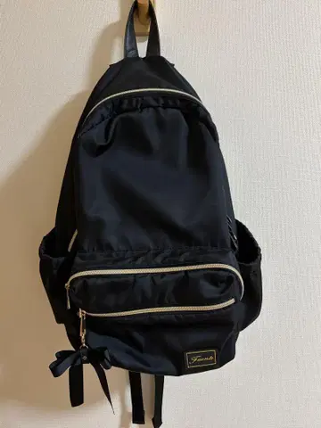 Fuente 블랙 리본 포함 백팩