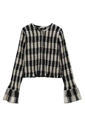 CLANE 클라네 SHIRRING DESIGN BLOUSE