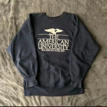 90s 자수 택 usa reverse weave