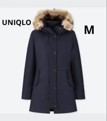 [ 새상품급 ] UNIQLO 논퀼트 다운 숏코트 네이비 M