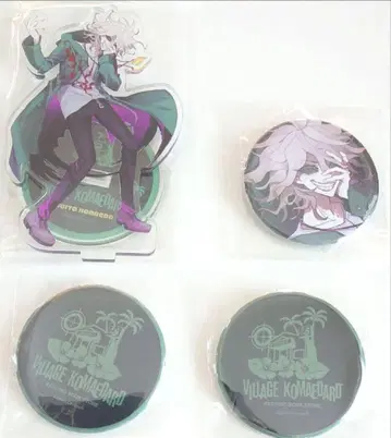[단간론파/코마에다 나기토] 빌레반 아크릴 스탠드, 캔뱃지 3개