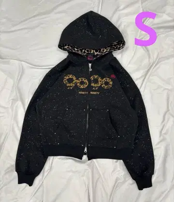 9090 girl OG 로고 글리터 집 후디
