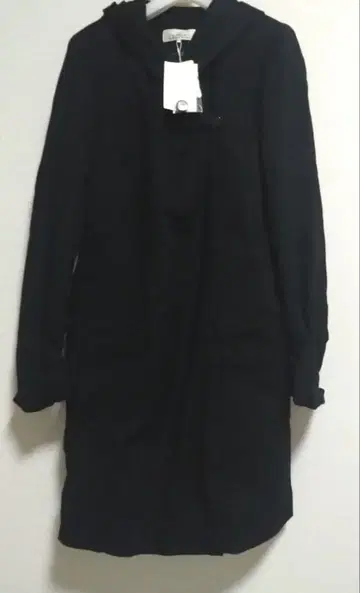 미사용 Address 울 롱 코트 블랙