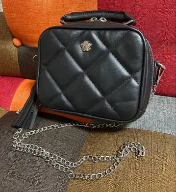 새상품급 MARY QUANT x AZUL 퀼팅 백