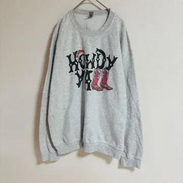 USA GILDAN 트레이닝복 HOWDY Y'ALL 크리스마스 프린트