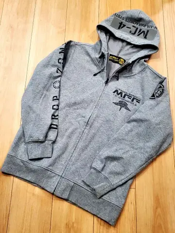 AVIREX 여성용 WIND GUARD 후드티 MFF 그레이