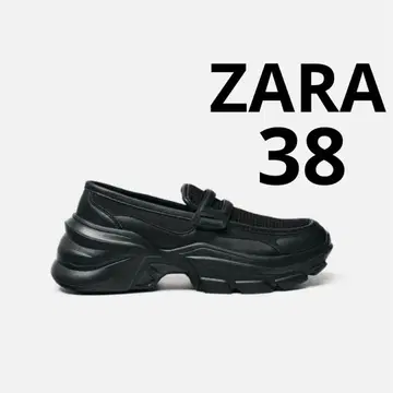 [새상품급] ZARA 트랙 밑창 스포츠 로퍼 38