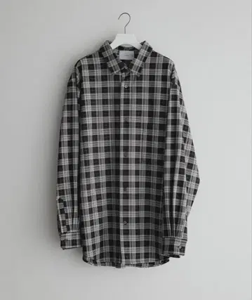 loose check over shirt [ shadow lame ]