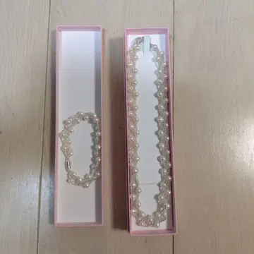 담수 펄 목걸이 팔찌 세트