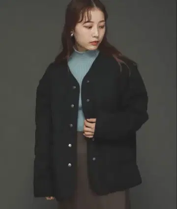 퀼팅 숏코트 센스 오브 플레이스 어반 리서치 블랙