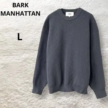 BARK MANHATTAN 니트 긴팔 스웨터 크루넥 남성용 L