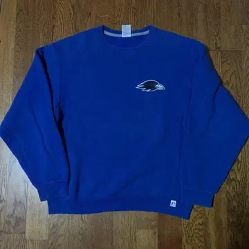 90s 러셀 애슬레틱 맨투맨 네이비 로고 자수 트레이닝복