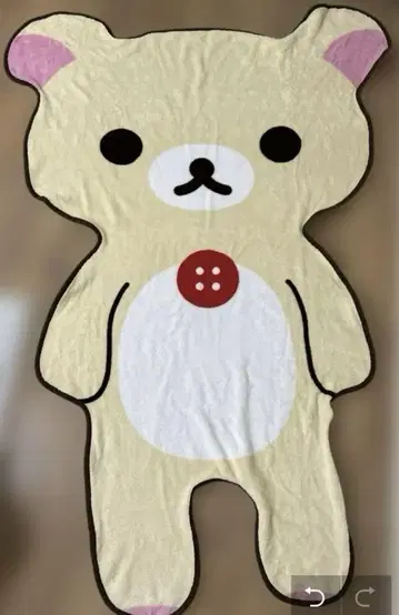 리락쿠마 다이컷 담요 약 165cm