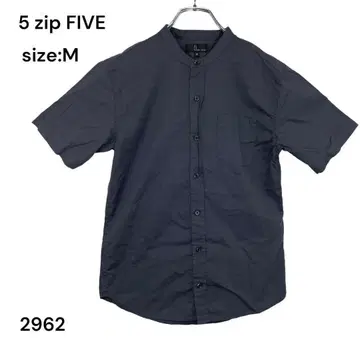 5 ZIP FIVE 지퍼 파이브 셔츠 상의 반팔 M