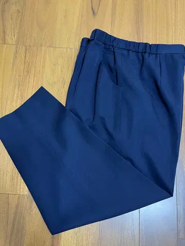 레리안 귀한 큰 사이즈 네이비 허리밴딩 팬츠 13+