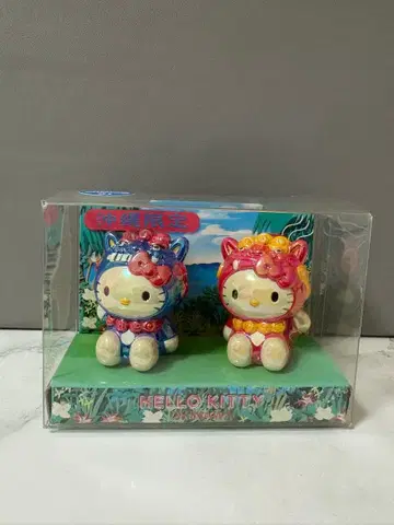 [ 지역 한정 키티 ] 오키나와 한정판 헬로키티 시사 피규어 2개 세트
