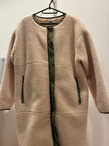 Auntie Rosa 보아 코트 노카라 여성용 캐주얼 따뜻함